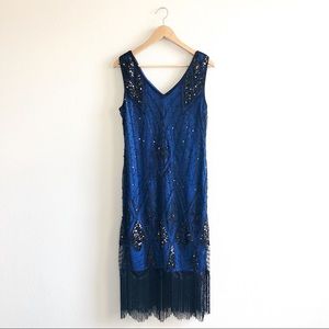♥️ 1920s Gatsby flapper dress w/ assessories